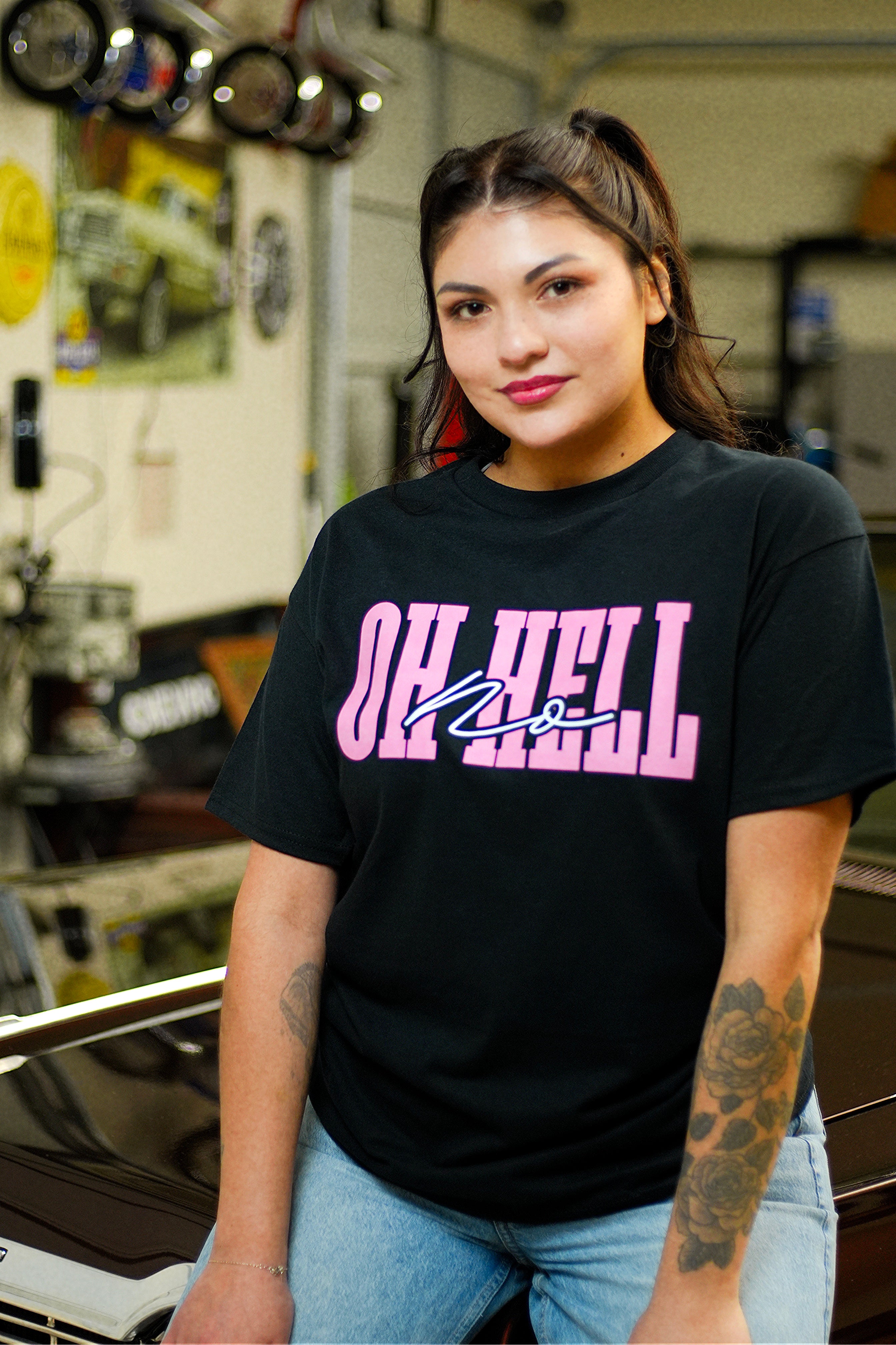 NO EXCUSES/ OH HELL NO T-SHIRT